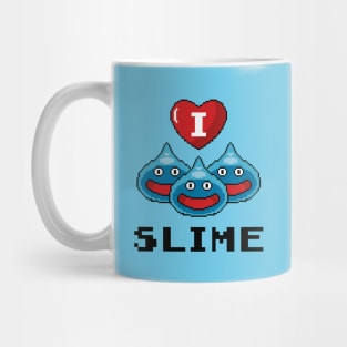 I Love Slime Pixel Art Mug